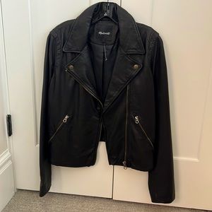 Madewell Washed Leather Motorcycle Jacket